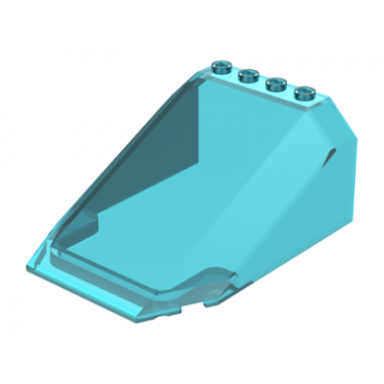 trans-light blue windscreen 8 x 6 x 3 wedge