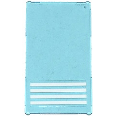 trans-light blue glass for window 1 x 4 x 6 with 4 white stripes pattern sticker - sets 7498 7744 60047 60130