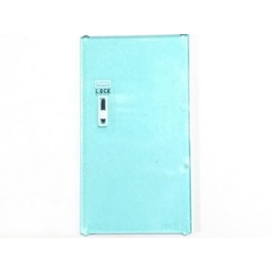 trans-light blue glass for window 1 x 4 x 6 with door lock and lock pattern sticker - set 70165