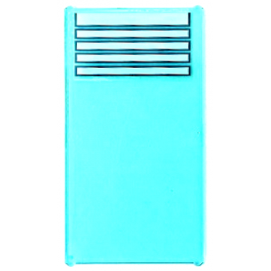 trans-light blue glass for window 1 x 4 x 6 with white venetian blinds pattern sticker - set 41394
