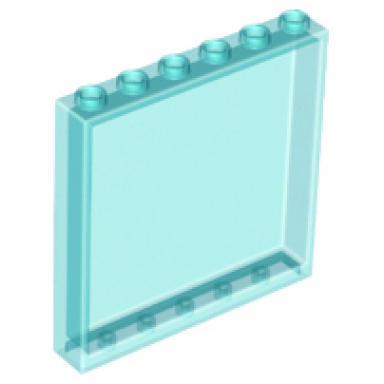 trans-light blue panel 1 x 6 x 5