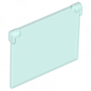 trans-light blue glass for window 1 x 4 x 3 - opening