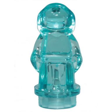 trans-light blue minifigure utensil statuette trophy with dress and hood sw leia hologram