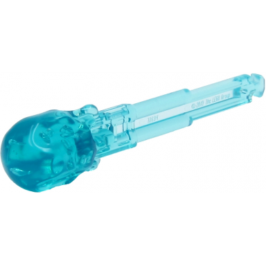trans-light blue projectile arrow solid shaft with round end with 4 notches