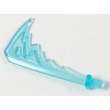 trans-light blue minifigure weapon katana with trailing energy effect
