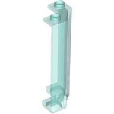 trans-light blue panel 2 x 2 x 5 corner wall