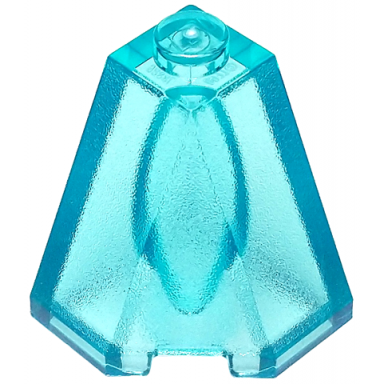 trans-light blue wedge 2 x 2 x 2 slope 65 corner