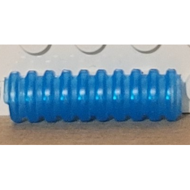 trans-light blue hose ribbed 7mm d 3l 2.4cm