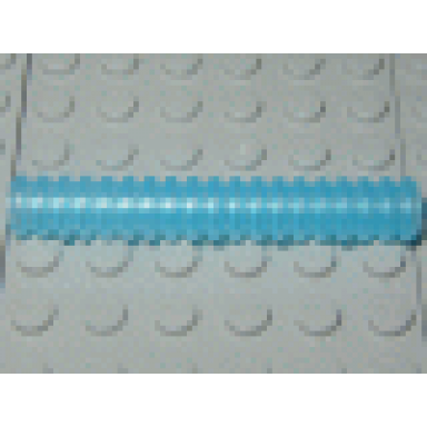 trans-light blue hose ribbed 7mm d 6l 4.8cm