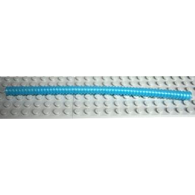 trans-light blue hose ribbed 7mm d 19l 15.2cm