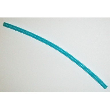 trans-light blue hose ribbed 7mm d 26l 20.8cm