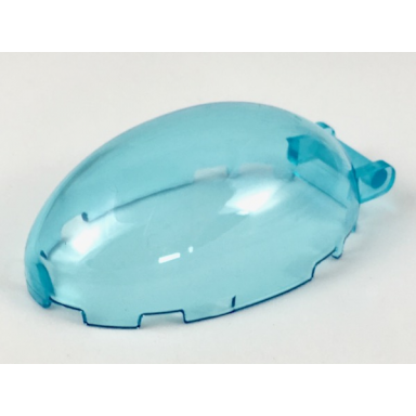 trans-light blue windscreen 6 x 4 x 2 bubble canopy with bar handle