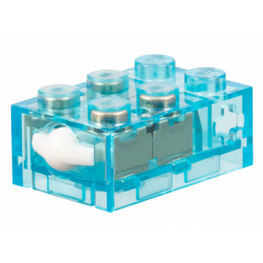 trans-light blue electric sensor touch with white contact