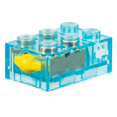 trans-light blue electric sensor touch with yellow contact
