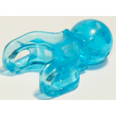 trans-light blue hero factory arm leg with ball joint and ball socket short