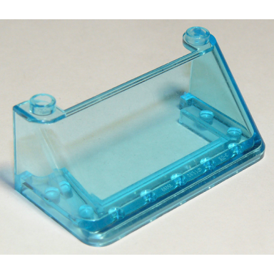 trans-light blue windscreen 3 x 6 x 2