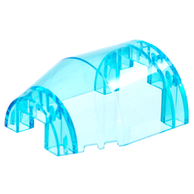 trans-light blue windscreen 7 x 6 x 2 2 3 canopy