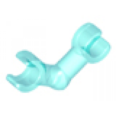 trans-light blue arm skeleton bent with clips horizontal grip