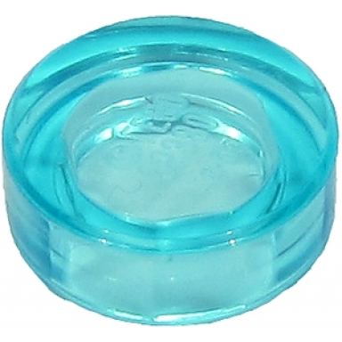 trans-light blue tile round 1 x 1