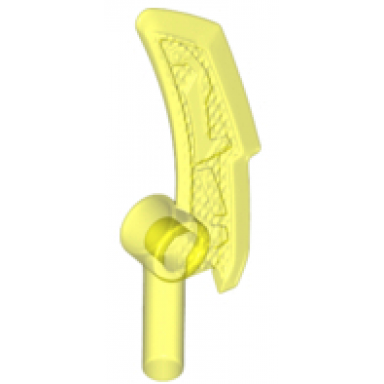trans-neon green minifigure weapon blade with bar ninjago jade blade