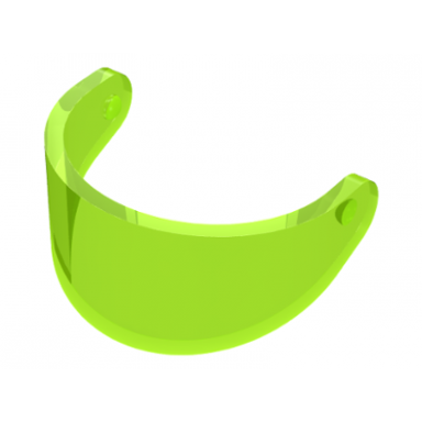 trans-neon green minifigure visor standard
