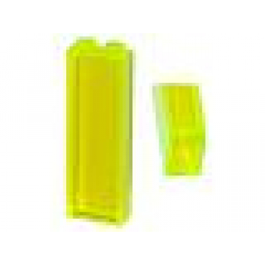 trans-neon green brick 1 x 2 x 5