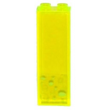 trans-neon green brick 1 x 2 x 5 with lime bubbles pattern model left side sticker - set 79119