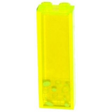 trans-neon green brick 1 x 2 x 5 with lime bubbles pattern model right side sticker - set 79119