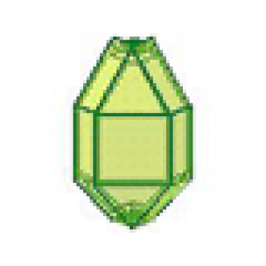 trans-neon green panel 3 x 3 x 6 corner convex
