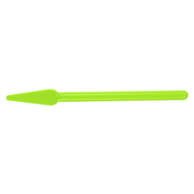 trans-neon green minifigure weapon pike spear - handle with round end