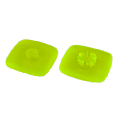 trans-neon green clikits icon square 2 x 2 large with pin