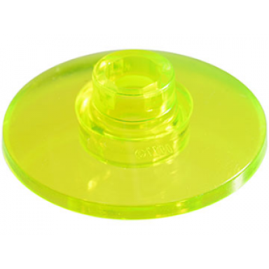trans-neon green dish 2 x 2 inverted radar