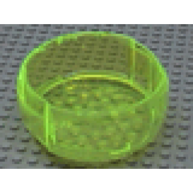 trans-neon green container x-pod barrel section 10 x 10 x 3 1 3