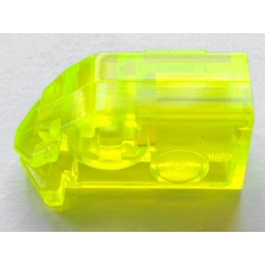trans-neon green bionicle head connector block eye brain stalk - short
