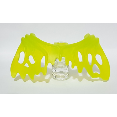 trans-neon green minifigure wings ghost with cutouts