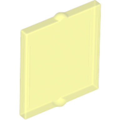 trans-neon green glass for window 1 x 2 x 2 flat front