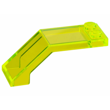 trans-neon green windscreen 5 x 2 x 1 2 3