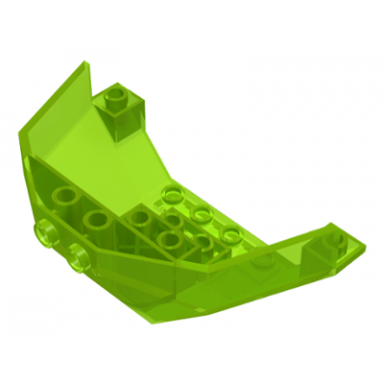 trans-neon green cockpit 5 x 8 x 3 windscreen bottom