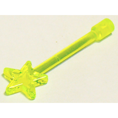 trans-neon green minifigure utensil magic wand