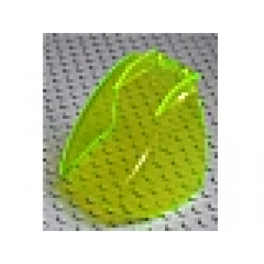 trans-neon green duplo windscreen 4 x 4 x 2 curved