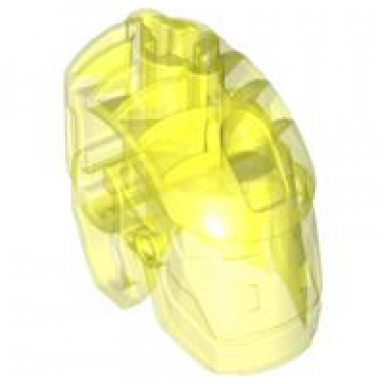 trans-neon green bionicle head connector block glatorian