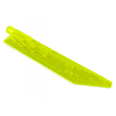 trans-neon green propeller 1 blade 14l with axle hole sword blade
