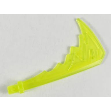 trans-neon green minifigure weapon katana with trailing energy effect