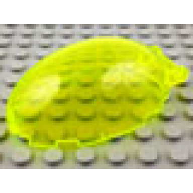 trans-neon green windscreen 6 x 4 x 2 bubble canopy with bar handle