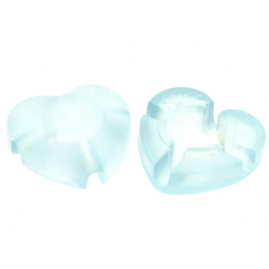 trans-aqua clikits icon heart 2 x 2 small with hole