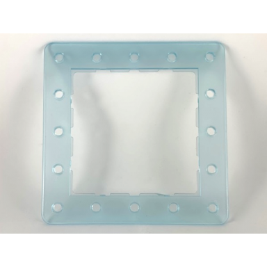 trans-aqua clikits frame square with 16 holes
