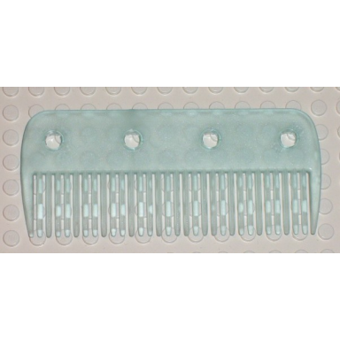trans-aqua clikits hair accessory comb with 4 holes