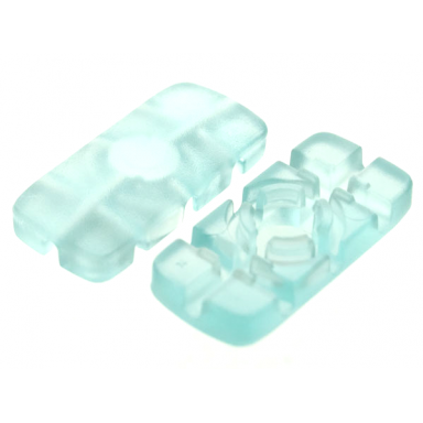 trans-aqua clikits icon rectangle 3l with hole