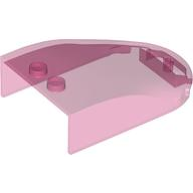 trans-dark pink windscreen 6 x 4 x 1 1 3 canopy straight sides