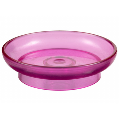 trans-dark pink duplo utensil dish 3 x 3